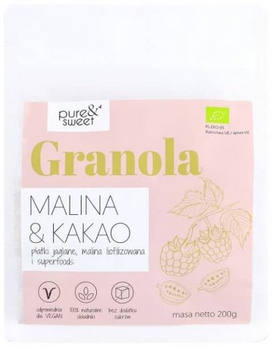 Granola Pure&Sweet Malina&Kakao